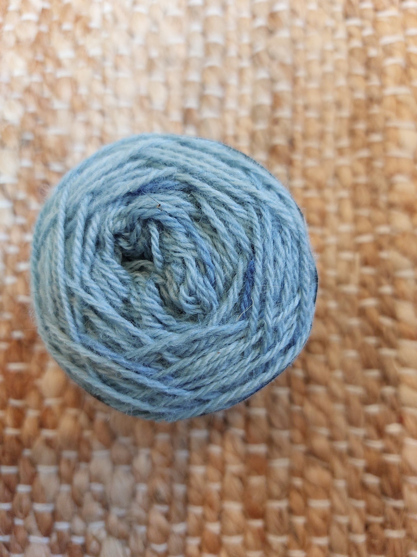 Light Blue Colour Work 4ply Corriedale