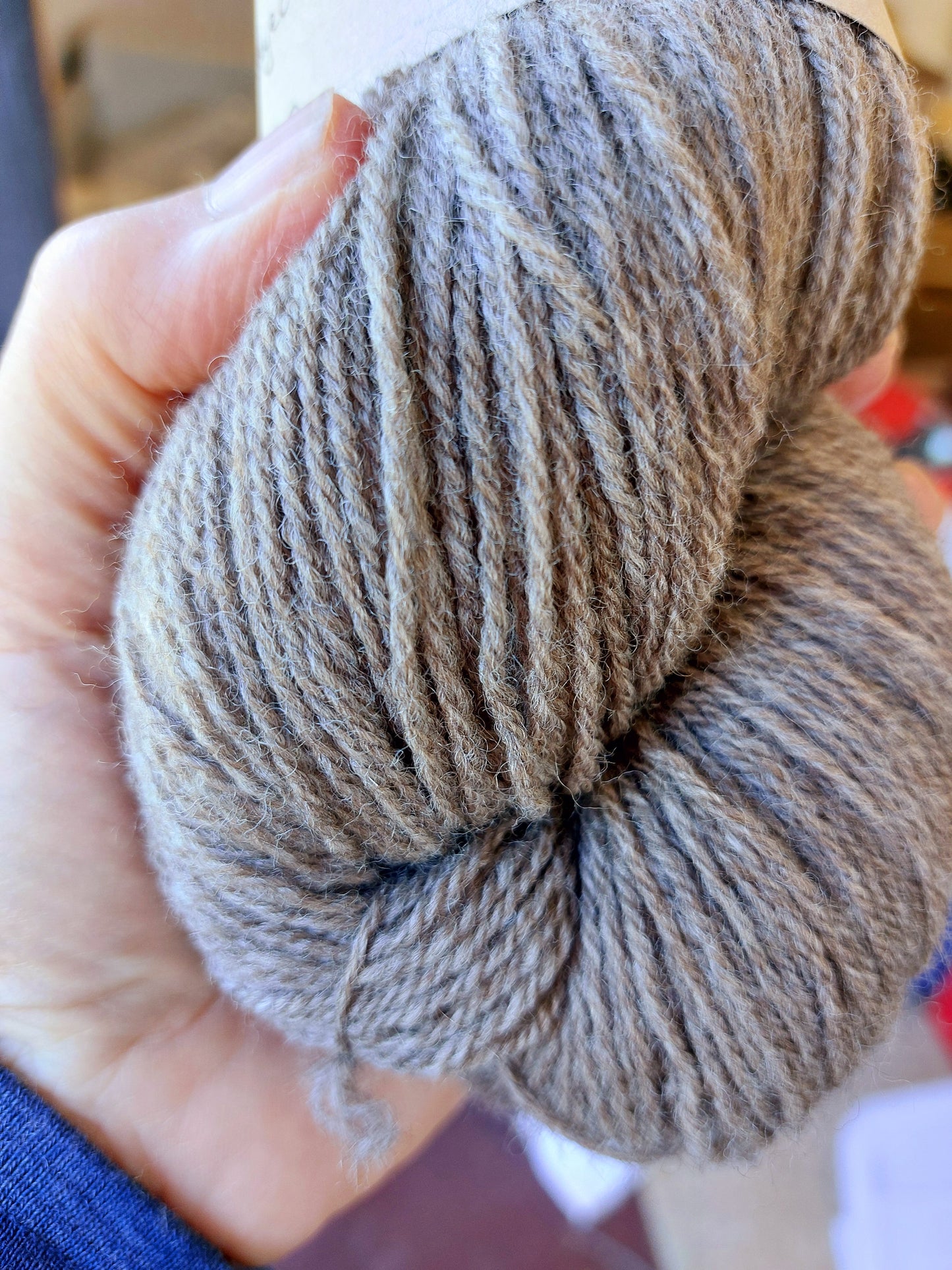 Silver natural Luxury 4ply Corriedale