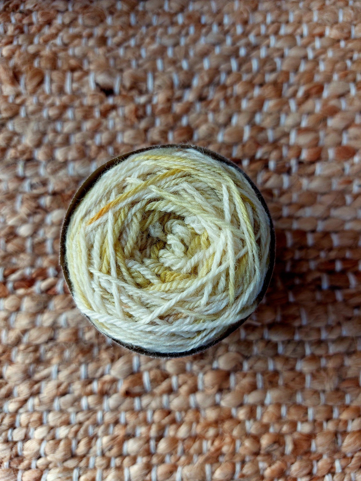 Yellow Sand Colour Work 4ply Corriedale