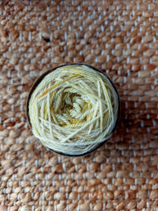 Yellow Sand Colour Work 4ply Corriedale