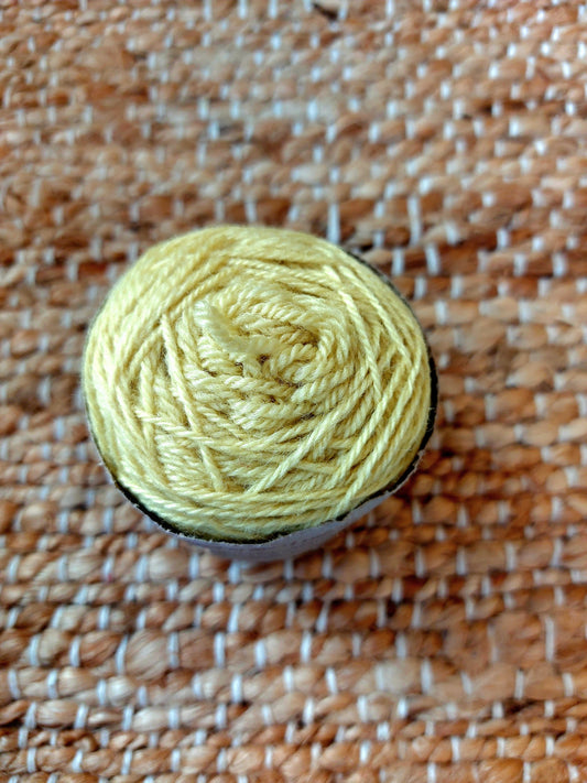Lemon Colour Work 4ply Corriedale