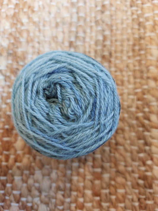 Light Blue Colour Work 4ply Corriedale