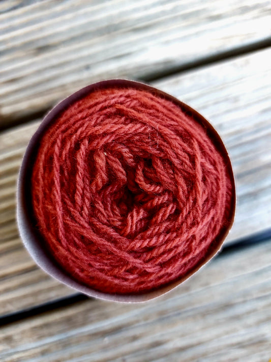 Almost bugundy corriedale 4ply mini