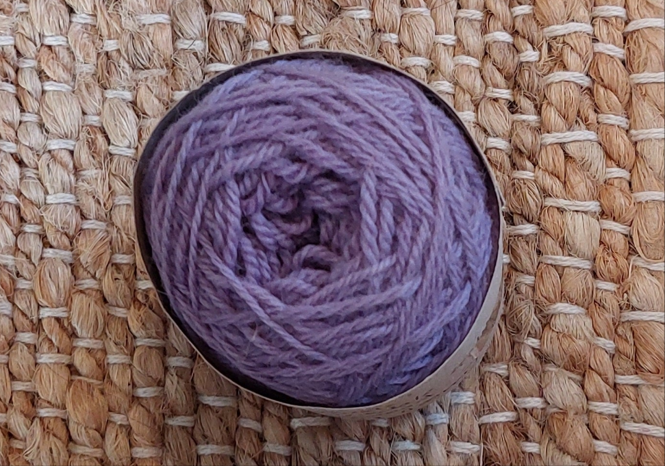 Purple Colour Work 4ply Corriedale