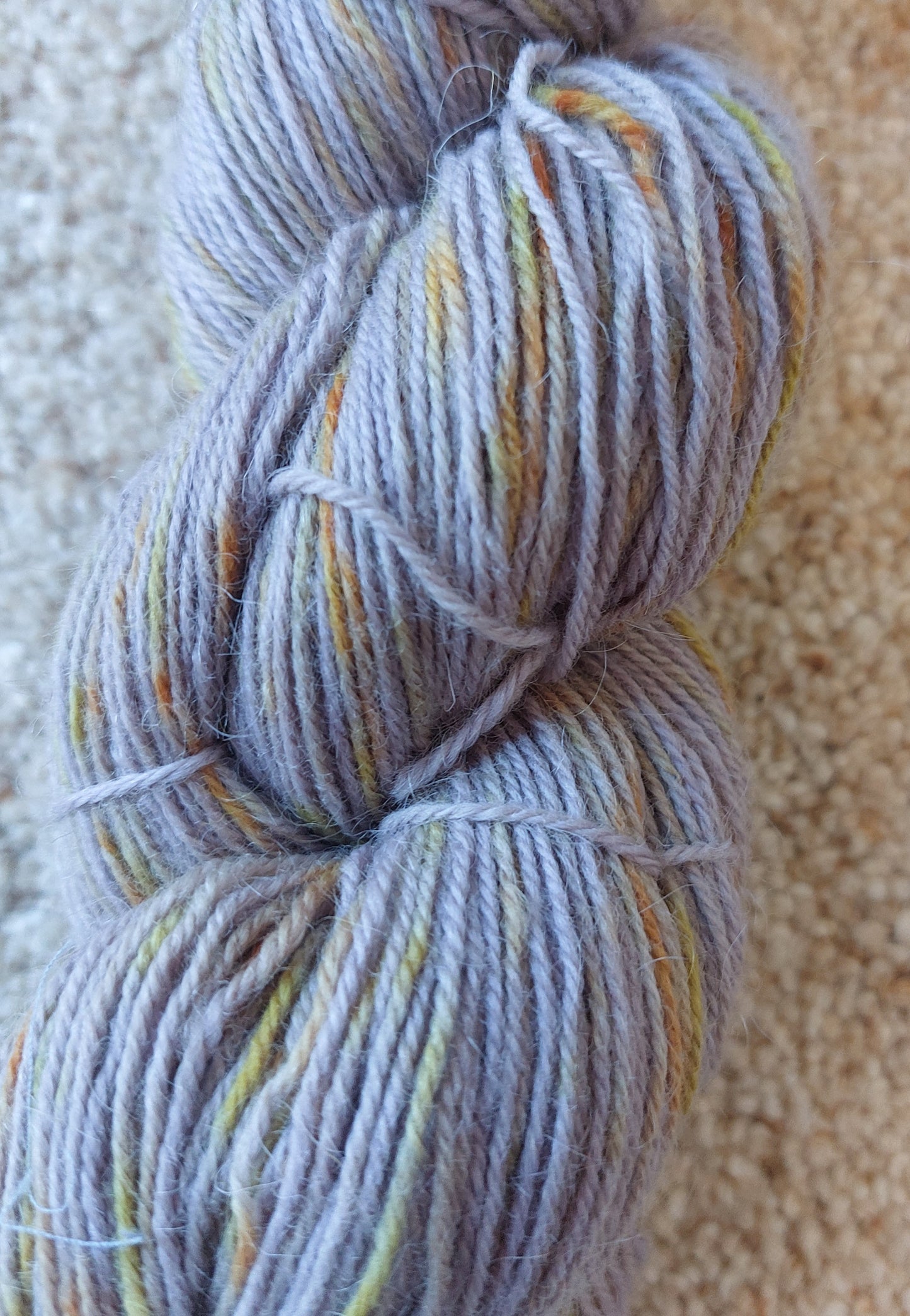 Autumn Thistle Natural Sock