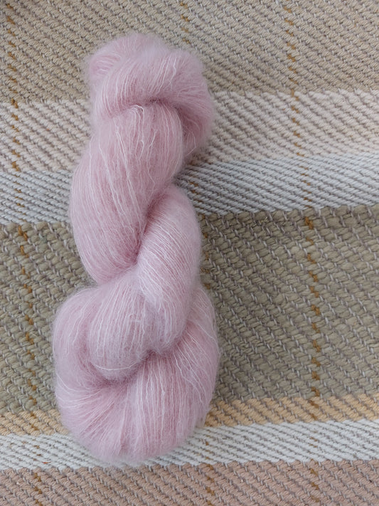 Pale Pink Silk Mohair