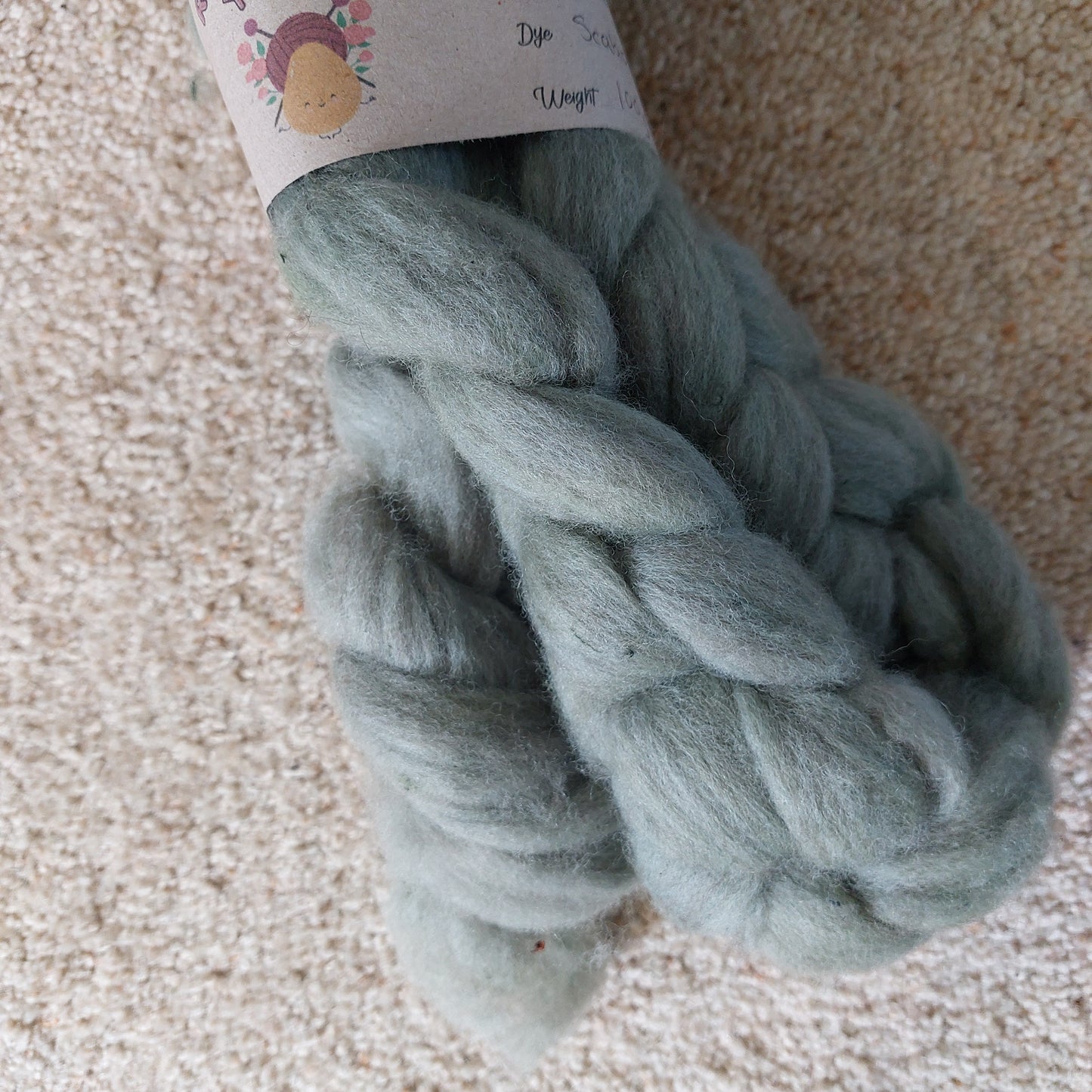 Scabiosa Romney/ Corriedale Fibre 100g