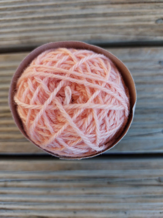 Darker Blush 4 ply Corriedale mini
