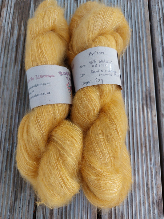 Apricot Silk Mohair