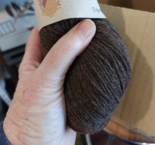 Charcoal Natural Corriedale 4ply