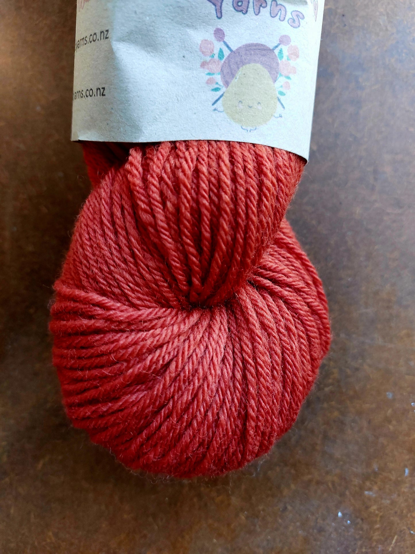 Madder Red Luxury Corriedale 8ply