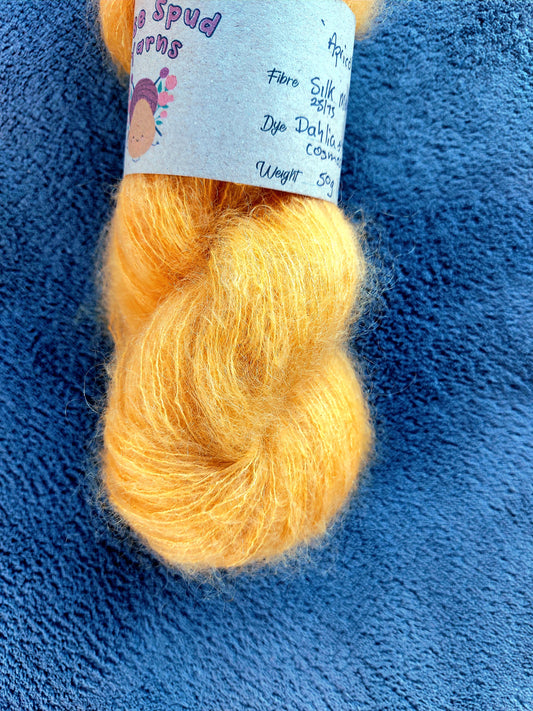 Apricot Silk Mohair