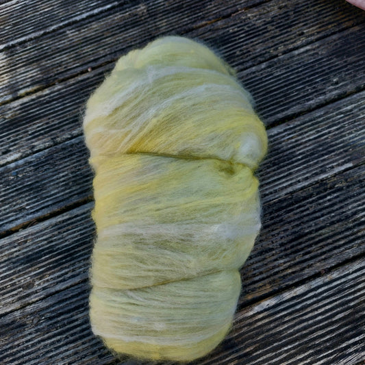Scabiosa Marigold Corriedale Batt Fibre 100g