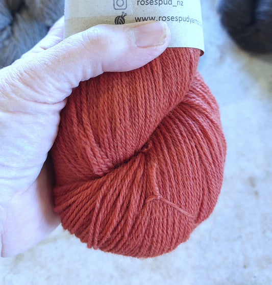 Brick Madder Red 4ply Luxury Corriedale