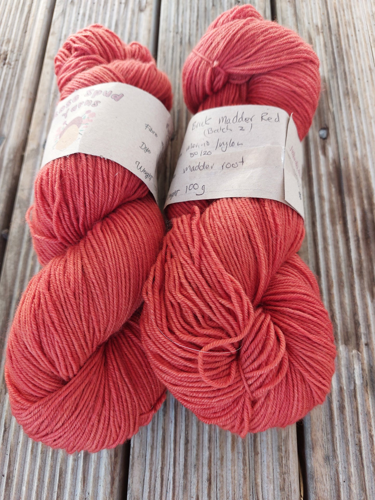 Brick Madder Red Sock